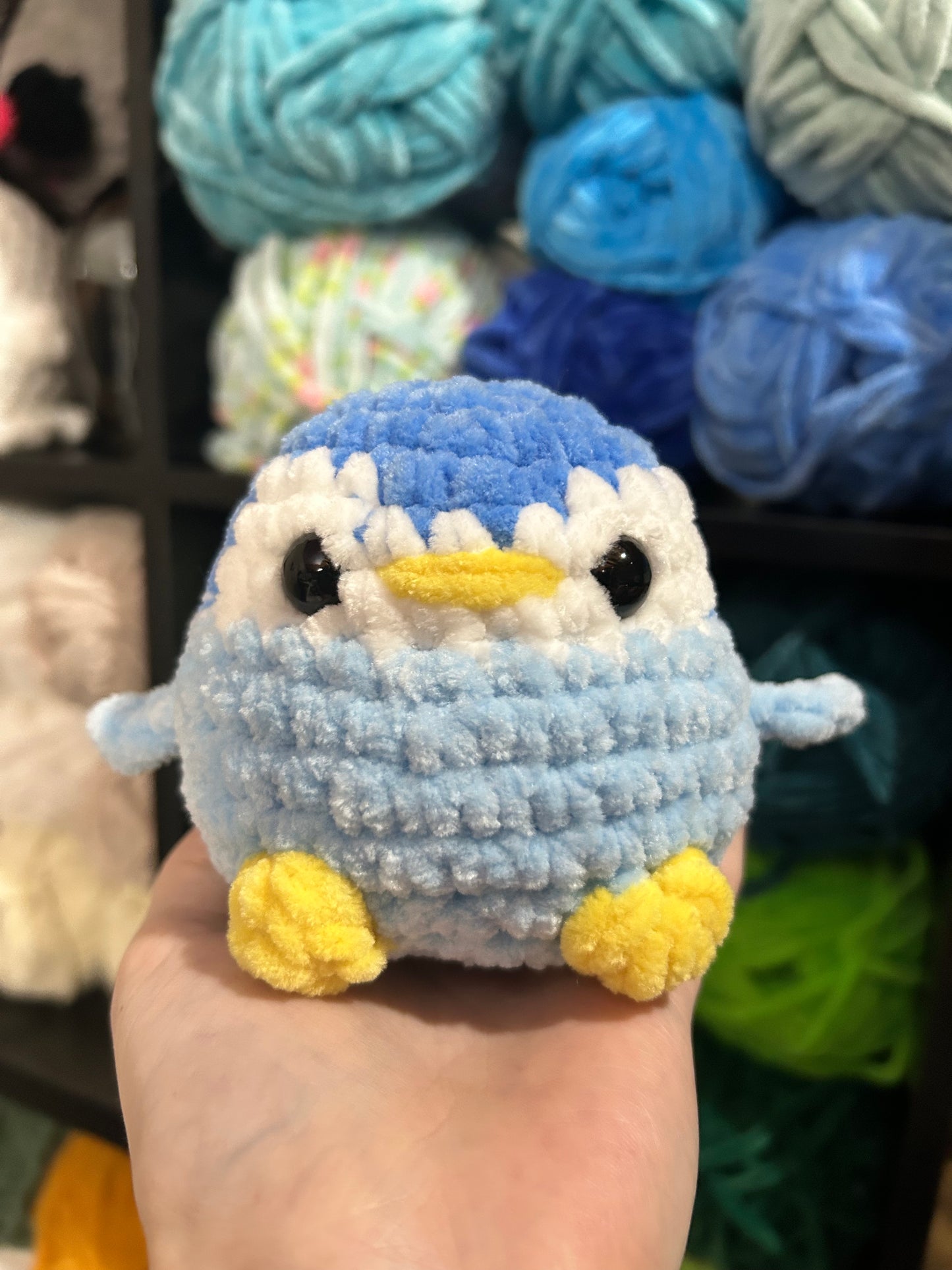 Small Penguin Plushie-Blue